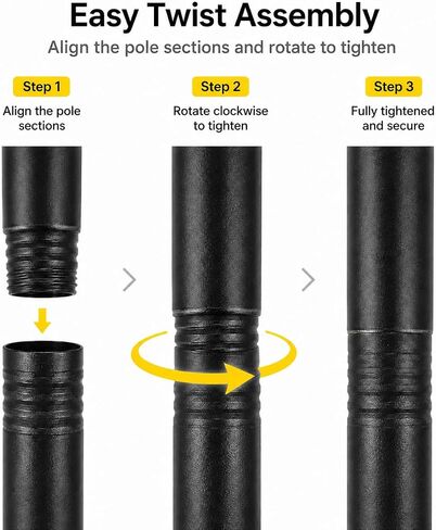 Portable Tetherball Set, Rope and Pump for Adults, Pets, Backyard, Lawn, Beach and Indoor Play | Heavy Duty Tetherball Equipment with Fillable Base Bag, Adjustable Steel Pole, Soft Ball in Kuwait