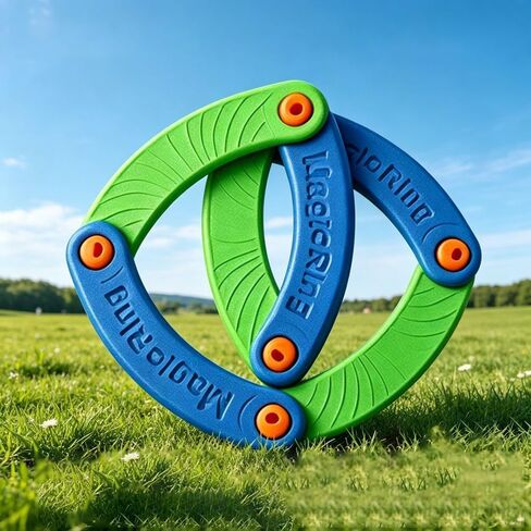 Soft Flying Disc, EVA Foam Foldable Boomerang Ring Toy with Whistling Sound Safe Outdoor Lawn Beach Pool Games Birthday Gift (Deep Blue Green) in Kuwait