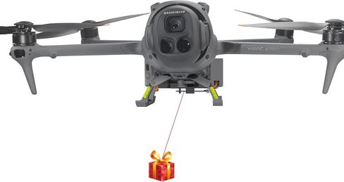 جهاز إسقاط الحمولة من Hanatora لطائرة DJI Mavic 4 Pro بدون طيار، قطارة Airdrop للتسليم، ملحقات مجموعة طُعم الصيد in Kuwait