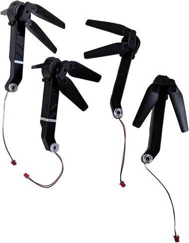B Baosity RC Drone Motor Arm Set Repair Parts Professional Accessories Lightweight with Propellers Axis Arms for E88 E99 Drone Replaces, 82.5mm, Black in Kuwait