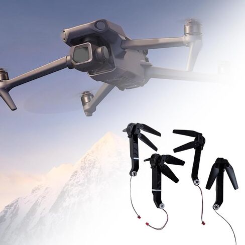 B Baosity RC Drone Motor Arm Set Repair Parts Professional Accessories Lightweight with Propellers Axis Arms for E88 E99 Drone Replaces, 82.5mm, Black in Kuwait