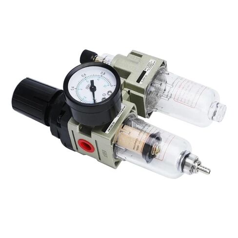 AC2010-02 AC3010-03 AC4010-04 Pneumatic Pressure Regulator Valve Oil Water Separator Manual Drainage for Compressor | AC4010-04 With 10mm,Copper filter in Kuwait