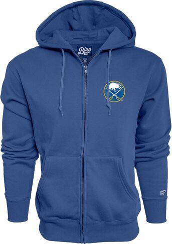 Blue 84 NHL unisex-adult Nhl Officially Licensed Full Zip Hooded Sweatshirt Icon Team Color in Kuwait