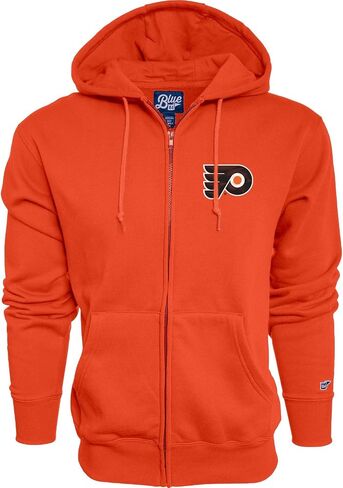 Blue 84 NHL unisex-adult Nhl Officially Licensed Full Zip Hooded Sweatshirt Icon Team Color in Kuwait
