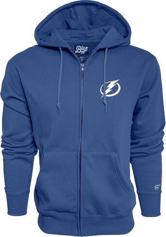 Blue 84 NHL unisex-adult Nhl Officially Licensed Full Zip Hooded Sweatshirt Icon Team Color in Kuwait