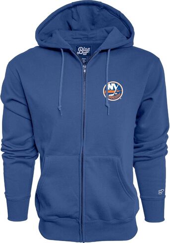 Blue 84 NHL unisex-adult Nhl Officially Licensed Full Zip Hooded Sweatshirt Icon Team Color in Kuwait