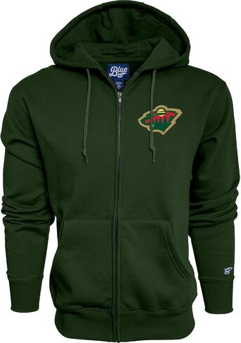 Blue 84 NHL unisex-adult Nhl Officially Licensed Full Zip Hooded Sweatshirt Icon Team Color in Kuwait