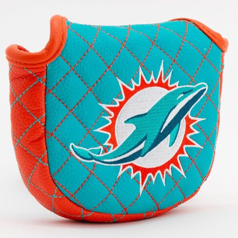 غطاء مضرب مطرقة مبطن لفريق الجولف NFL Miami Dolphins (صلب) in Kuwait