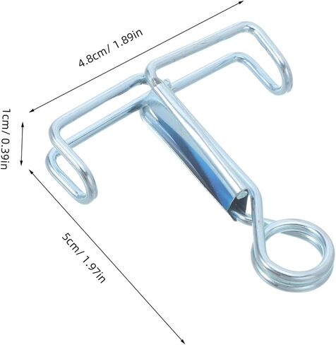 25pcs Stainless Steel Hose Stop Clip for Lab, Adjustable Rubber Tube Clamp for Experiments, Leak Prevention and Precise Control of Liquid Flow, for Industrial Labs and Laboratory in Kuwait