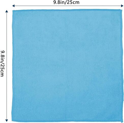5-Pack Microfiber Cleaning Cloths, Multipurpose Absorbent Towels for Kitchen, Bathroom, Glass, and Furniture, Streak-Free & Lint-Free (Assorted Colors) in Kuwait