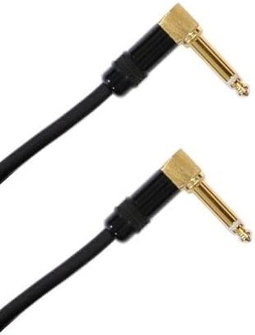 Audio2000'S C27050P1 50-Feet Gold-Plated 1/4-Inch TS Right Angle to Gold-Plated 1/4-Inch TS Right Angle Instrument/Audio/Stage/Patch/Recording Cable (One 50-Feet Cable) in Kuwait