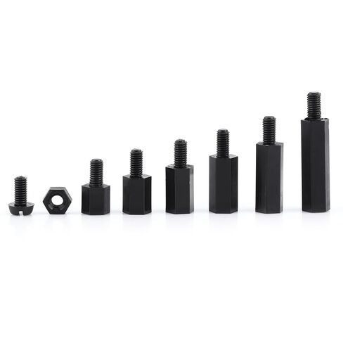 250PCS Nylon Standoff Screw Nut Assortment Kit, M2 M3 Male Female Hex Column Spacer for PCB Circuit Boards, with Insulation Anti Signal Interference (M3 Dual-Pass-B Model) in Kuwait
