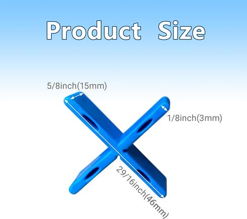 Professional Paving Spacer 5/8 inch Height Leaving 1/8 inch width Gap Leveling spacer 50 pcs per bag for Uniform Brick and Stone Joints in Patio, Walkway, and Driveway Installation (Blue) in Kuwait