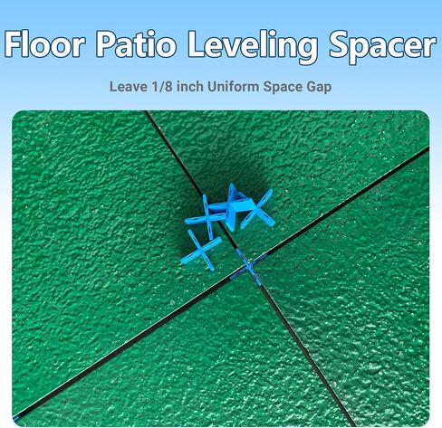 Professional Paving Spacer 5/8 inch Height Leaving 1/8 inch width Gap Leveling spacer 50 pcs per bag for Uniform Brick and Stone Joints in Patio, Walkway, and Driveway Installation (Blue) in Kuwait