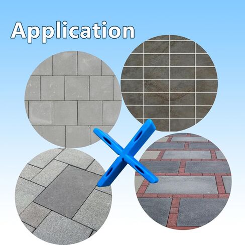 Professional Paving Spacer 5/8 inch Height Leaving 1/8 inch width Gap Leveling spacer 50 pcs per bag for Uniform Brick and Stone Joints in Patio, Walkway, and Driveway Installation (Blue) in Kuwait