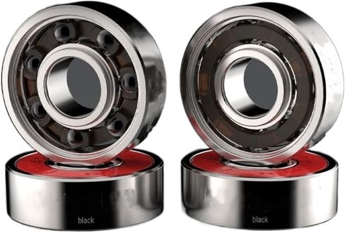 Bearings 608 ABEC9 Hybrid Black Ceramic Stainless Steel for Inline Roller Skates Skateboard Scooter Wave Caster Board in Kuwait