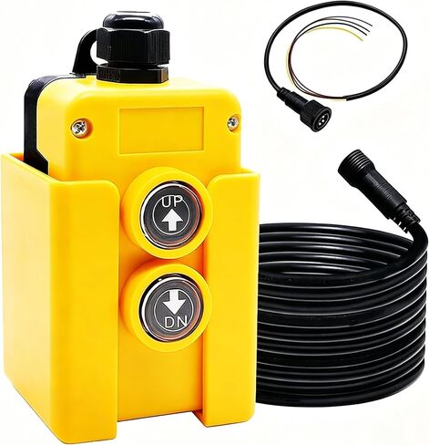 ParnicoTech 3 Wire 12V Remote Control Switch for Single Acting Hydraulic Pumps, Dump Truck Trailer Hoist Lift Gate Power Unit Controller in Kuwait
