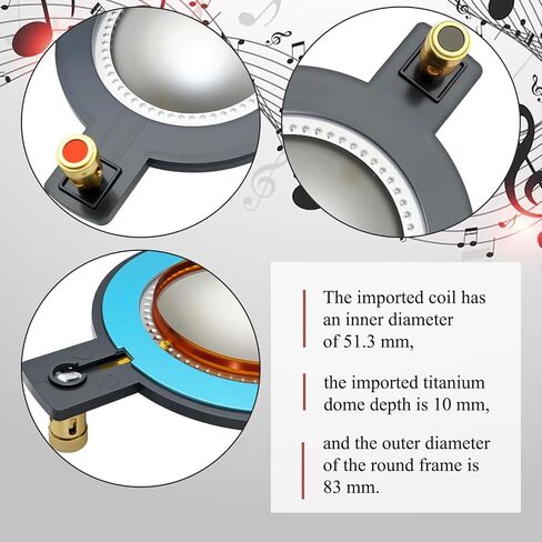 قطعتان من استبدال الحجاب الحاجز لسائق قرن Timpano Tempesta - يناسب TPT-RPDH2000 وTPT-DH2000 in Kuwait