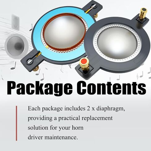 قطعتان من استبدال الحجاب الحاجز لسائق قرن Timpano Tempesta - يناسب TPT-RPDH2000 وTPT-DH2000 in Kuwait