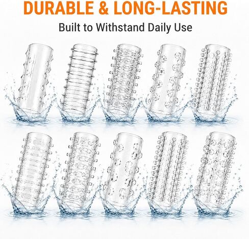 Fidget for Skin Picking, 12-Pack Clear Silicone Finger Sleeves | Soft textured covers, cut-to-fit thumb use, quiet tactile ridges, washable reuse, home school office travel in Kuwait