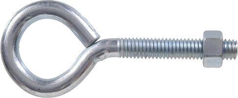 Hardware Essentials Eye Bolt with Hex Nut Zinc (1/2"-13 x 4"), 10 Pack in Kuwait