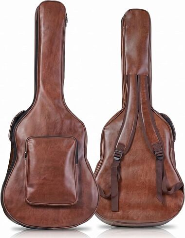 41 Inch Acoustic Guitar Bag,Water-Resistant Lightweight Acoustic Guitar Case 0.5 In Extra Thick Sponge Padded for Acoustic Classical Guitar Large Front Pocket & Ergonomic Straps in Saudi Arabia