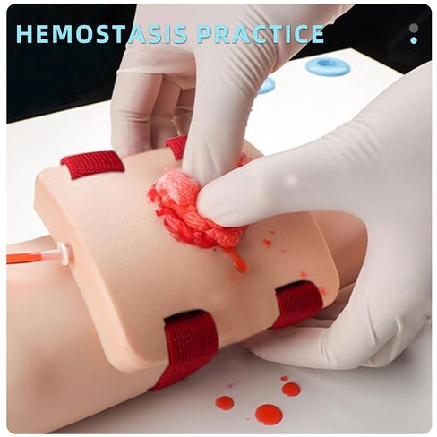 Gunshot Wound Simulation Module Hemostasis Practice, Medical Course Hemostasis Training, Hemostasis First Aid Practice in Kuwait