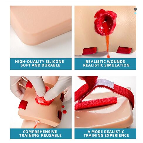 Gunshot Wound Simulation Module Hemostasis Practice, Medical Course Hemostasis Training, Hemostasis First Aid Practice in Kuwait