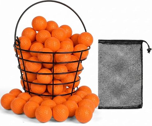 ZenNex 80 Pcs Foam Golf Practice Balls，Lifelike Touch, Durable Construction, Restricted Flight Distance, Ideal for Indoor and Outdoor Practice and Party Decoration in Kuwait