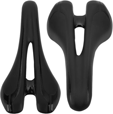 Tissting Carbon Bike Seat,160g/5.6oz Carbon Fiber Bike Saddle Mountain Road Bike Cycling PU Leather Hollow Saddle Cushion, Lightweight Race Bicycle Seat for Men Women in Kuwait