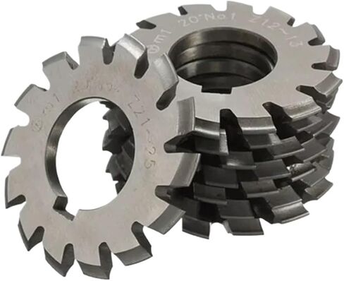 HSS Gear Mill Cutters HSS Gear Milling Cuttering M0.6 M1 M2 M3 M4 M5 M6 M8 Modulus Degrees Disc Spur Gear eStraight Tooth(M1.0 (No1-No8) 8PCS) in Kuwait