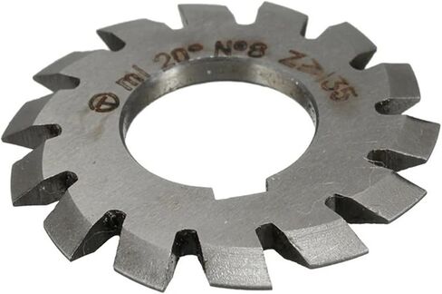 HSS Gear Mill Cutters HSS Gear Milling Cuttering M0.6 M1 M2 M3 M4 M5 M6 M8 Modulus Degrees Disc Spur Gear Straight Tooth(M0.8 (No1-No8) 8PCS) in Kuwait