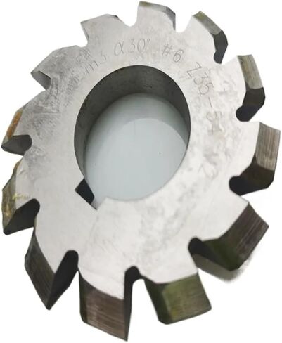 HSS Gear Mill Cutters HSS Involute Spline disc Gear milling Cutters M1~M10, Pressure Angle 30 Degrees NO.1 NO.8 for Gear CNC Cutting milling Cutters(NO.3,M3x12) in Kuwait