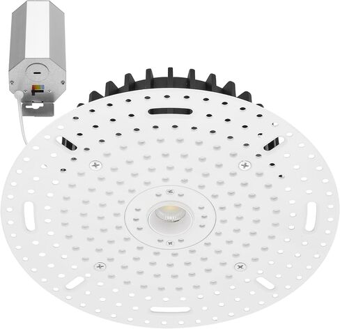 Maxxima 1 "إضاءة LED بدون حواف مضادة للوهج، 1050 لومن، 5 CCT | تصنيف IC بدون علبة، درجة حرارة اللون قابلة للاختيار 2700K/3000K/3500K/4000K/5000K، قابلة للتعتيم 90 CRI، متضمنة J-Box in Kuwait