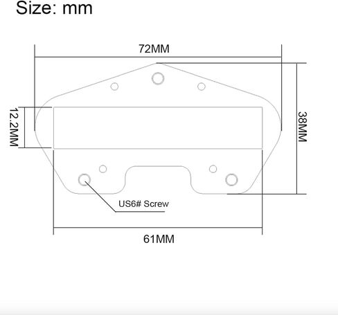 1pcs Brass Tele Guitar Bridge Pickup Base Plate Frame Fit Telecaster TL in Kuwait