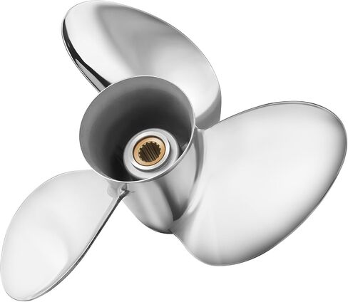 مروحة قارب خارجية من الفولاذ المقاوم للصدأ 16 × 21 1/2 لمحركات سوزوكي 150-300HP، 15 سنًا خددًا، 3 شفرات، 990C0-00810-215، متوافقة مع سوزوكي 150HP 175HP 200HP 225HP 250HP 300HP، RH in Kuwait