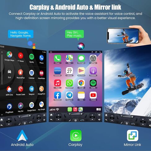 8Core+ Android 14 Car Radio for Toyota RAV4 2014 2015 2016 2017 2018 (Only Support Auto A/C), 10.4 Inch 4GB+64GB RAV4 Stereo with Carplay & Android Auto,GPS Navigation & DSP Setting in Saudi Arabia