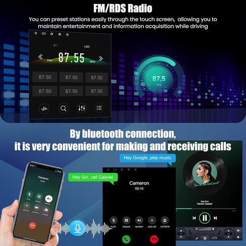 8Core+ Android 14 Car Radio for Toyota RAV4 2014 2015 2016 2017 2018 (Only Support Auto A/C), 10.4 Inch 4GB+64GB RAV4 Stereo with Carplay & Android Auto,GPS Navigation & DSP Setting in Saudi Arabia