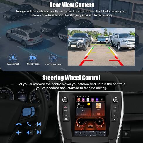 8Core+ Android 14 Car Radio for Toyota RAV4 2014 2015 2016 2017 2018 (Only Support Auto A/C), 10.4 Inch 4GB+64GB RAV4 Stereo with Carplay & Android Auto,GPS Navigation & DSP Setting in Saudi Arabia