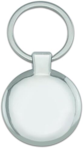 Fordham University Primary Logo Keychain Classy Round Chrome Plated Metal in Kuwait