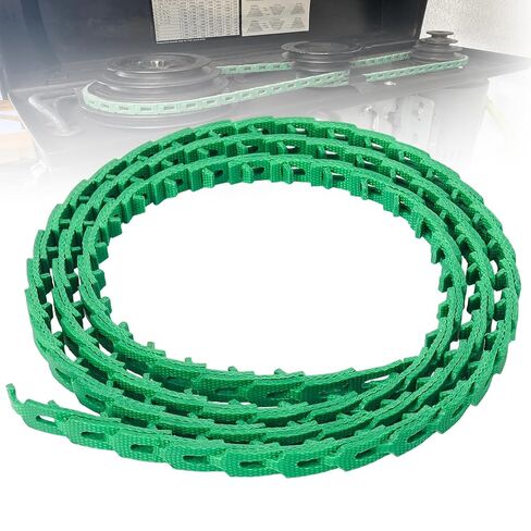 حزام Power Twist V مقاس 3/8 بوصة × 10 أقدام، حزام على شكل حرف V من النوع Z قابل للتعديل 3L | استبدال حزام المحرك الصناعي لضغط الحفر ومنشار الطاولة والمخرطة والمنشار الحزامي وآلات النجارة، أخضر in Kuwait