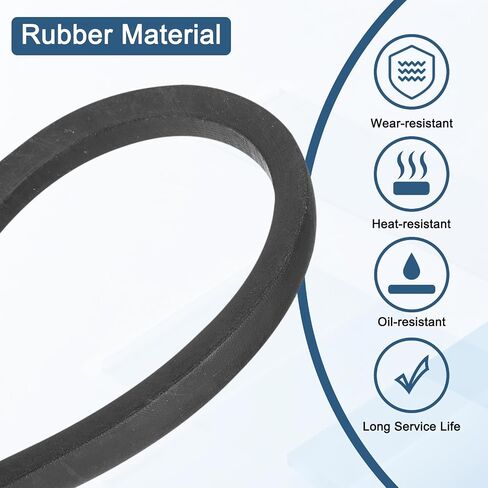 uxcell 2Pcs 5L400 Classic Wrapped Rubber V-Belt, 40" Outside Circumference x 5/8" Width x 7/16" Thick, Light Duty Single V-Beltings for Lawn & Garden Machinery, Riding Mowers in Kuwait
