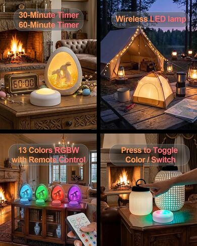 3 Pack IR Controlled 16-Color RGBW Puck Lights for Bambu lab KC007, Wireless 3D Print Puck Light D 62.2mm H 27.6mm LED Lamp Kit, Small Timer Multi Color Round LED Light Kit for 3D Printing Projects in Kuwait