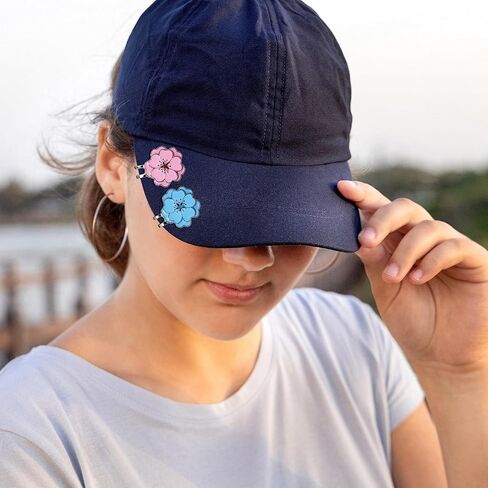 6 Pcs Magnetic Golf Ball Marker with Hat Clip Set, Flower Shape Strong Magnet Golf Markers, Golf Bag Cap Accessories for Men Women Golfers, Ideal Gift for Golf Enthusiasts in Kuwait
