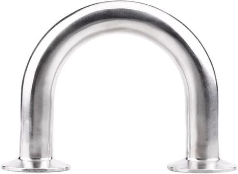 Clamp U-Shaped Elbow Φ19Φ25Φ32Φ38mm OD50.5mm 180°degree elbow sanitary SS304 U-shaped polished joint short bend(32mm OD50.5mm) in Kuwait