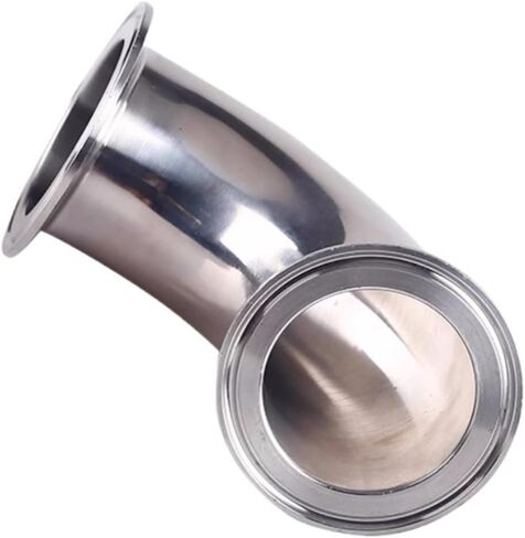 مشبك ثلاثي Φ102Φ108mm OD119mm 90° كوع صحي 304 فولاذ مقاوم للصدأ 90° كوع سريع التوصيل (108 مم) in Kuwait