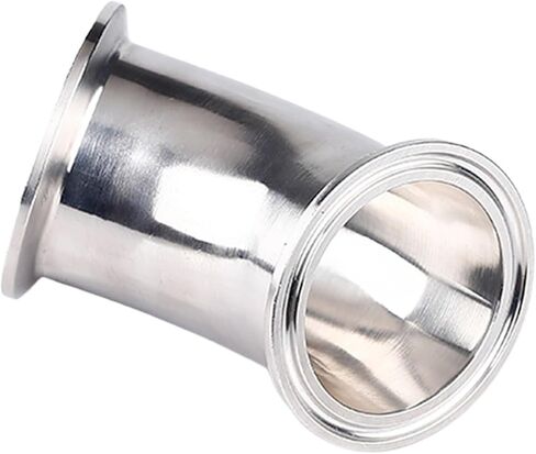 3"(76mm) OD91mm, 45 degree Pipe Bend, Tri-clamp Connection Elbow Pipe Fitting,SS304 in Kuwait