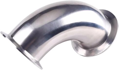 مشبك ثلاثي Φ45Φ51mm OD 64mm 90° الكوع الصحي 304 الفولاذ المقاوم للصدأ 90° كوع سريع التوصيل (45 مم) in Kuwait