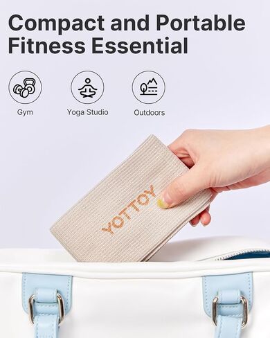 YOTTOY Fabric Resistance Bands for Women & Men,Non-Slip Workout Bands Set for Glutes, Legs, and Squats – Durable Exercise Bands for Home Gym in Kuwait