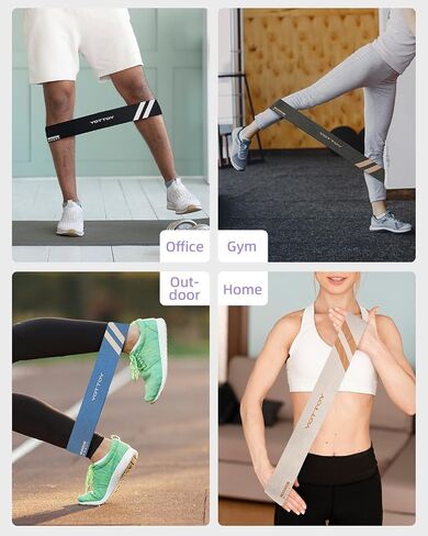 YOTTOY Fabric Resistance Bands for Women & Men,Non-Slip Workout Bands Set for Glutes, Legs, and Squats – Durable Exercise Bands for Home Gym in Kuwait